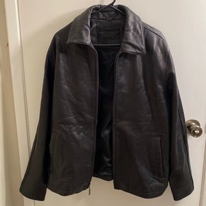 NWOT men’s Brandini synthetic leather jacket